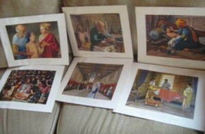 VINTAGE HISTORY OF MEDICINE IN PICTURES 12 PRINTS ROBERT THOM 1957 SETS 2 & 3 