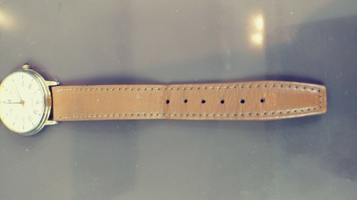 Very nice looking Swiss Parts quartz watch genuine leather - Picture 6 of 9