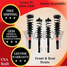 Monroe Genuine OEM Front & Rear Struts For 2004-2008 Acura TL Lifetime Warranty