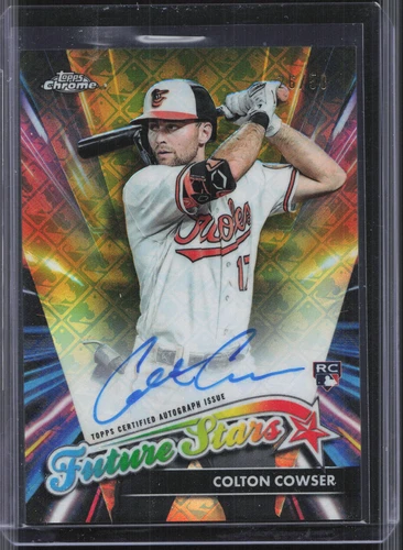 2024 Topps Chrome Logofractor Edition - Future Star Autographs Gold Refractor #FSA-CC Colton Cowser /50 (AU, RC)