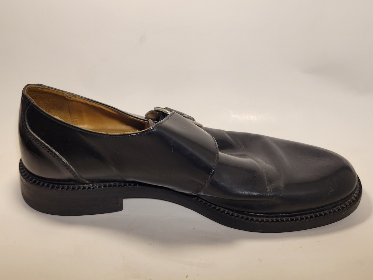 Kenneth Cole New York Mens 10.5 Med Black Leather Dress Shoe 