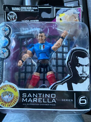 Santino Marella Action figure WWE.   Brand New in Box, Never Been Opened.