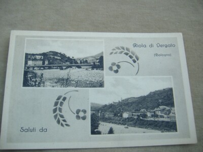 POSTCARD OF RIOLA DI VERGATO-BOLOGNA WITH TWO VIEWS, UNTRAVELED, 1930
