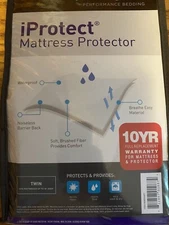 BEDGEAR PERFORMANCE Bedding iProtect Waterproof Mattress Protector Twin NEW