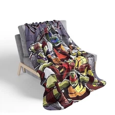 Teenage Mutant Ninja Turtles Soft Plush Blanket 62X90 The Good Guys