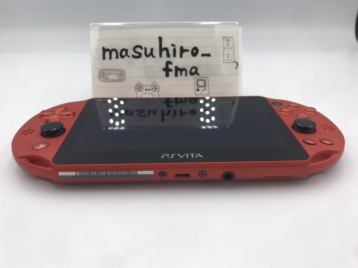 Sony PS Vita Metallic Red PCH-2000 ZA26 Console 8GB Memory Sony PS Vita Metallic Red PCH-2000 ZA26 Console 8GB Memory