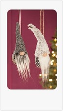 Kleiner weihnachtlicher H&auml;ngewichtel Scandi aus Stoff