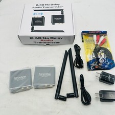 2.4Ghz Wireless Audio Transmitter Receiver, 160 ft Long Range Low Latency - New