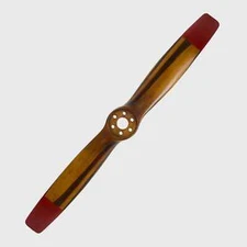 WWI Propeller Laminated Mahogany Wood 49" Red Tips Airplane Aviation Decor New