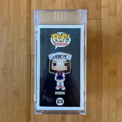 PSA 8 Funko Pop! SDCC 2018 Stranger Things Ahoy Robin #674! LE 1