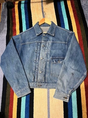 Vintage 1940-50's Penney s Foremost 1st Denim Jacket Size XL Blue Length 55.5cm