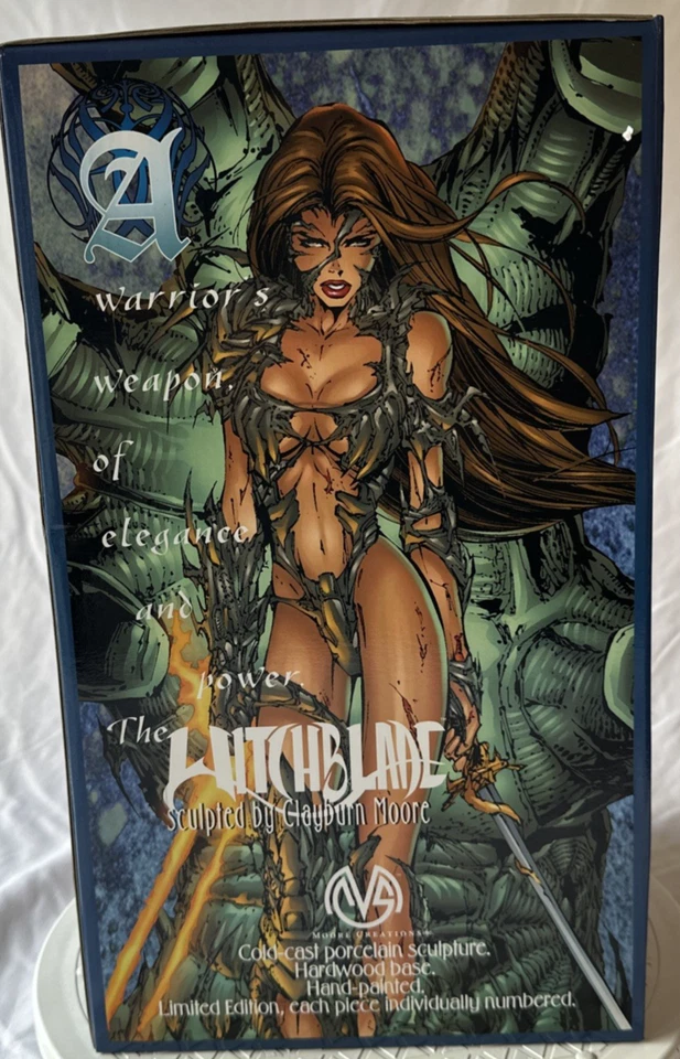 Escultura de porcelana fundida en frío Witchblade Moore Creations 1997 (W14) Foto 2 de 4