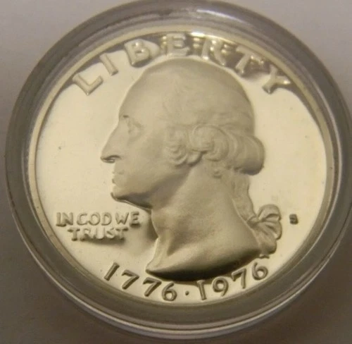 1776/1976  S Washington Bicentennial 40% Silver Quarter~From 1776/1976 PROOF
