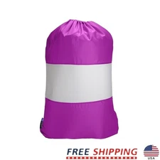 Sanitized Laundry Bag W/ Mesh Window Drawstring Locking Closure Travel Dorm Use