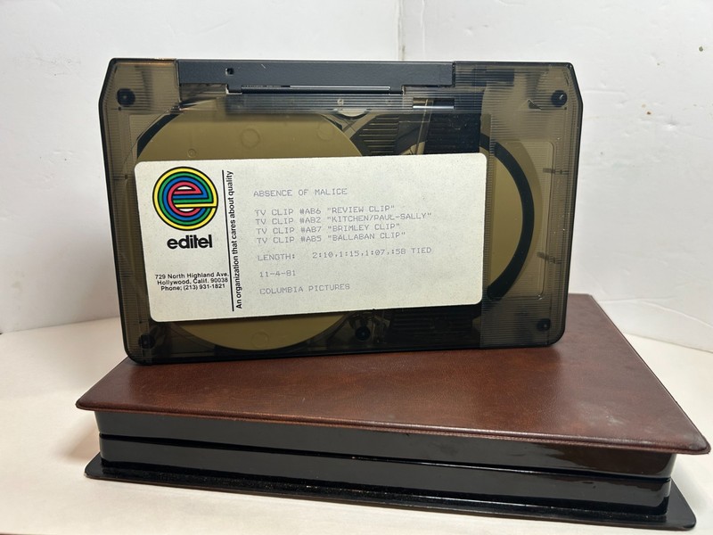 COLUMBIA PICTURES PROMO BROADCAST TAPE "ABSENCE OF MALICE" 4 CLIPS NEWMAN FIELDS