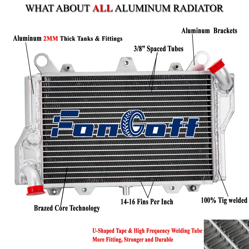 Radiador de aluminio para Kawasaki Ninja 900 R 900R ZX900A 1984 1985 1986 Foto 2 de 4