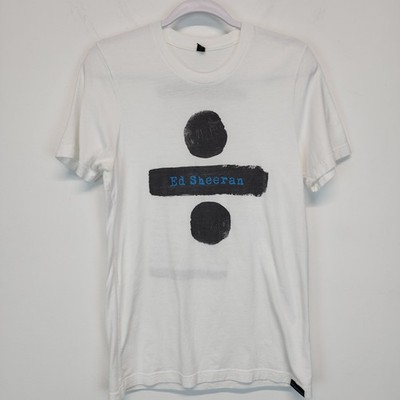 Ed Sheeran Divide Tour Official Shirt Size M White Pop Music Cotton Casual 2017