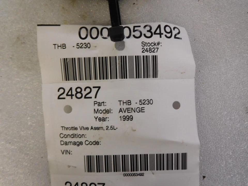 Chrysler Sebring Dodge Avenger 2.5 Engine Throttle Body 1998 1999 2000 Foto 3 de 3