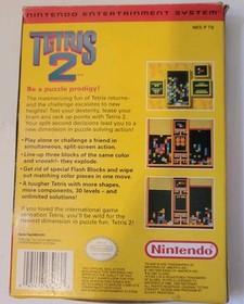 Tetris 2 Nintendo NES With Box & Sleeve