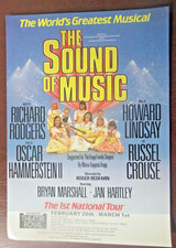 THE SOUND OF MUSIC Theatre Royal PLYMOUTH promo. Flyer