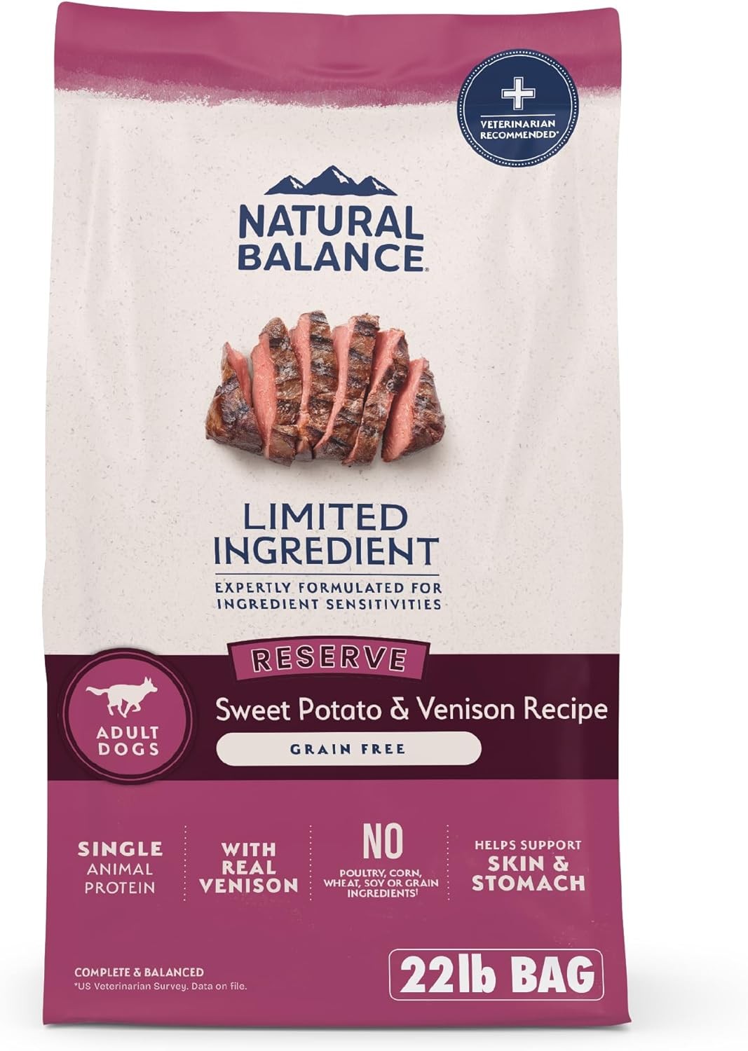 Natural Balance Limited Ingredient Adult Dry Dog Food,22 Pou