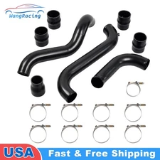 Intercooler Pipe Boot Kit Black For 2011-16 GMC Chevrolet Chevy 6.6L LML Diesel