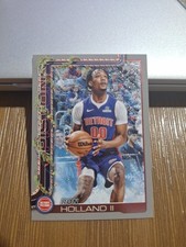 2025-26 Topps Holiday Ron Holland II Silver Glitter #H34 Pistons