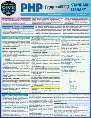 PHP Programming Standard Library by Robin Nixon (Fold-out book or chart)