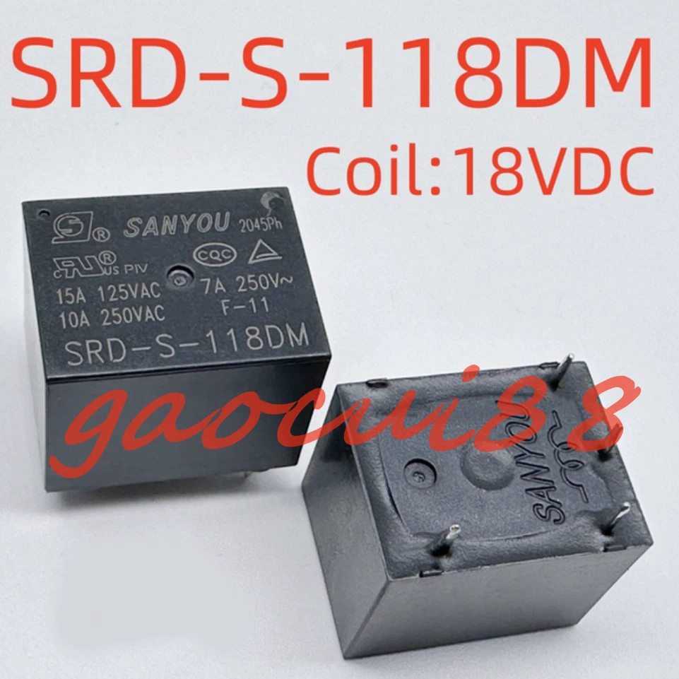 5 Relè Mini Power Sanyou SRD-S-112D Originali 12V DC – Lotto Da 5 Pezzi