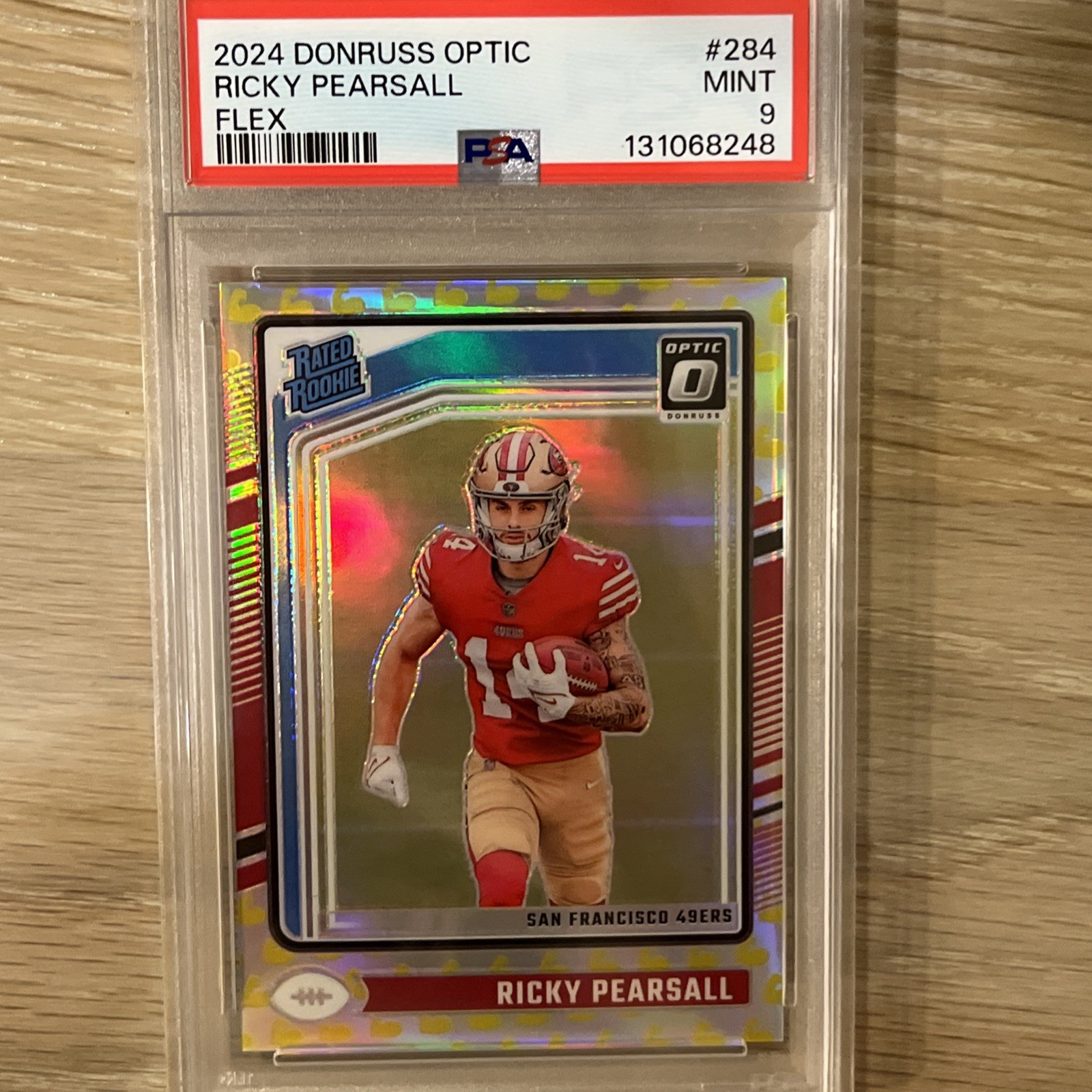2024 Panini Donruss Optic - Rated Rookie Ricky Pearsall #284 Flex Prizm /149