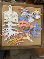 Lot of 80 Doll Hangers Various Sizes and Brands