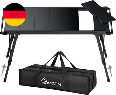 HOMGEN Picknicktisch IGT Campingtisch Aus Aluminium Falttisch Faltbar Höhenverst