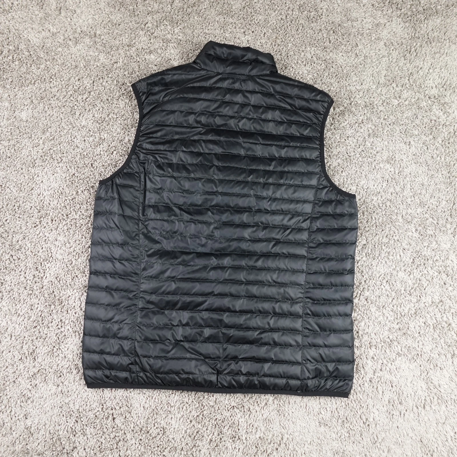 Eddie Bauer Cirruslite Down Vest 650 Mens Medium Black Zip Up Lightweight Puffer image 6