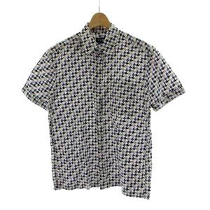 ICB Multicolor Houndstooth Pattern Short Sleeve S… - image 4