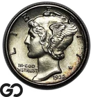 1938 Mercury Dime *Full Split Bands, Solid Gem BU++