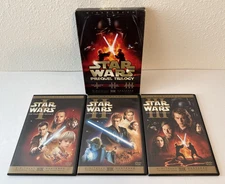 Star Wars Prequel Trilogy  6 DVDs  Phantom Menace / Attack Clones / Revenge Sith