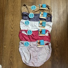 NWT FREE SHIP 5 Size 7 L Vanity Fair Illumination String Bikini Panties 18108