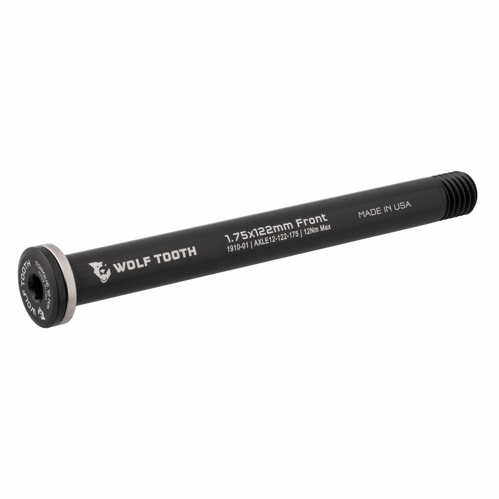Wolf Tooth 12x122mm Aluminum Front Axle for Road - Cyclocross Forks Black 8890₽