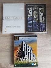 Image of DVD. 3 ROMAN EPIC CLASSIC MOVIES - BEN-HUR. SPARTACUS. DEMETRIUS & GLADIATORS