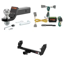 CURT #13323 Trailer Hitch 2in Receiver, Trailer Wiring, Ball Mount, Hitch Lock