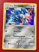 Carta Pokemon Alolan Sandslash SM127 Sole e Luna Stella Nera Promo Holo NM