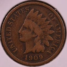 1909 Indian Cent VG+ ***RARE ORIGINAL COIN***