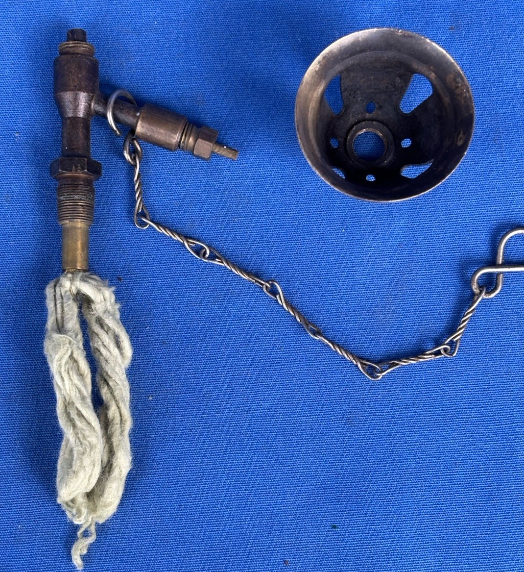 Vintage Primus 71 Brass Camping Stove Parts Vaporizer Wick Burner Bell Sweden