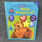 Bear in the Big Blue House Stencil Book What Shape is It? 2001 Write On Wipe Off
