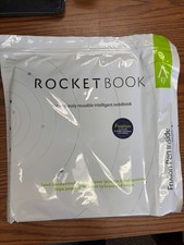 Rocketbook Fusion Reusable Undated Planner Calendar Notebook Gray 8.5x11