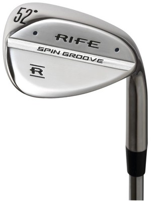 Rife Spin Groove 52° Gap Wedge STEEL SHAFT Golf Wedge Right Handed