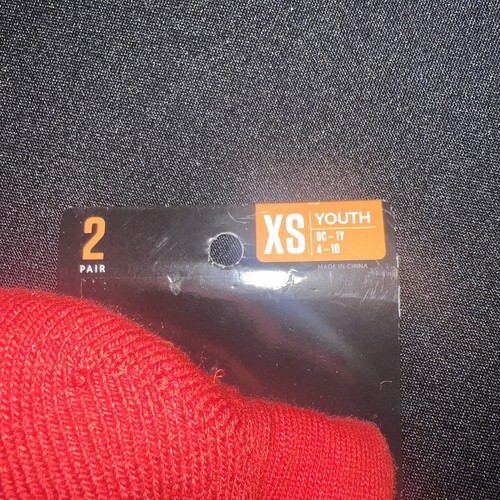 2pk Red youth, extra small baseball team socks - Picture 2 of 3