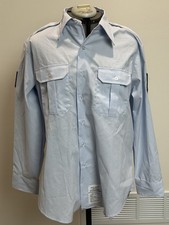 USAF Men s Shirt 17 1/2x34 Blue 1550 Long Sleeve Dress Service Uniform Free Ship