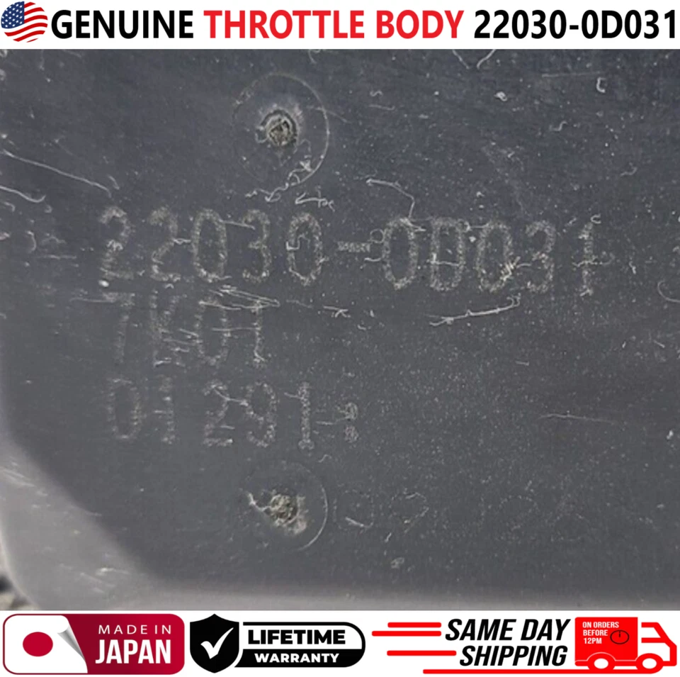 Cuerpo de acelerador GENUINO para Toyota Corolla Matrix 2005-2008 1,8 L I4, 22030-0D031 Foto 4 de 4