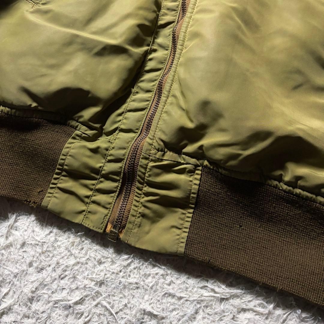 BUZZ RICKSONS Nylon Flight Jacket B15B Khaki Mili… - image 24
